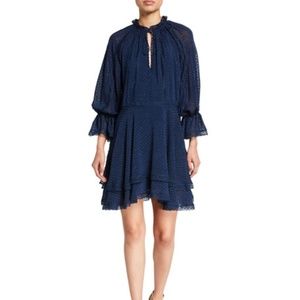 Alice + Olivia Joanne Handkerchief Short Dress